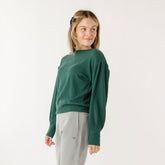 Serena Ribbed Top, Hunter Green