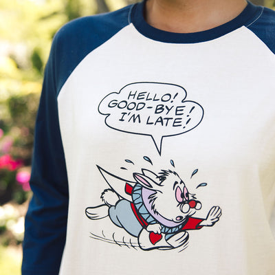Disney Baseball Tee, White Rabbit