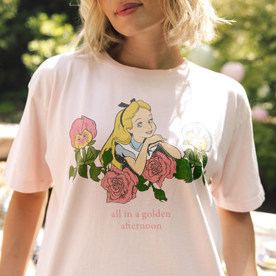 Disney Alice Golden Afternoon Perfect Tee, Pink