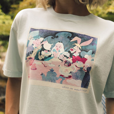 Disney Alice Tea Party Perfect Tee, Blue