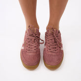 Gola Hawk Suede Sneakers, Brown Rose/Chalk