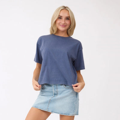 Perfect Oversized Cotton Tee, Blue