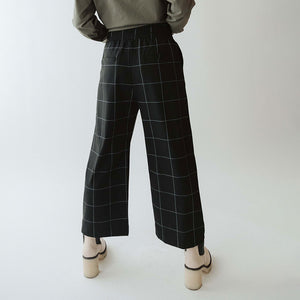 Allizzwell - Long-Sleeved Cropped Cardigan /Wide-Leg Dress Pants
