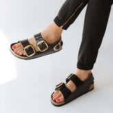 Birkenstock Milano Big Buckle-High Shine Black