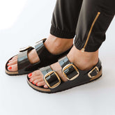 Birkenstock Milano Big Buckle-High Shine Black