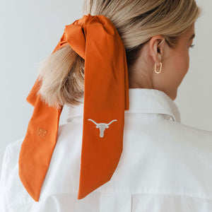 Texas Bow Scrunchie, Burnt Orange