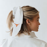 Texas Bow Scrunchie, White