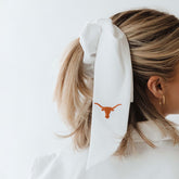 Texas Bow Scrunchie, White