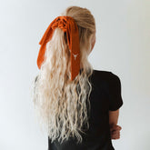 Texas Bow Scrunchie, Burnt Orange