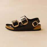 Birkenstock Milano Big Buckle-High Shine Black