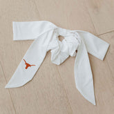 Texas Bow Scrunchie, White