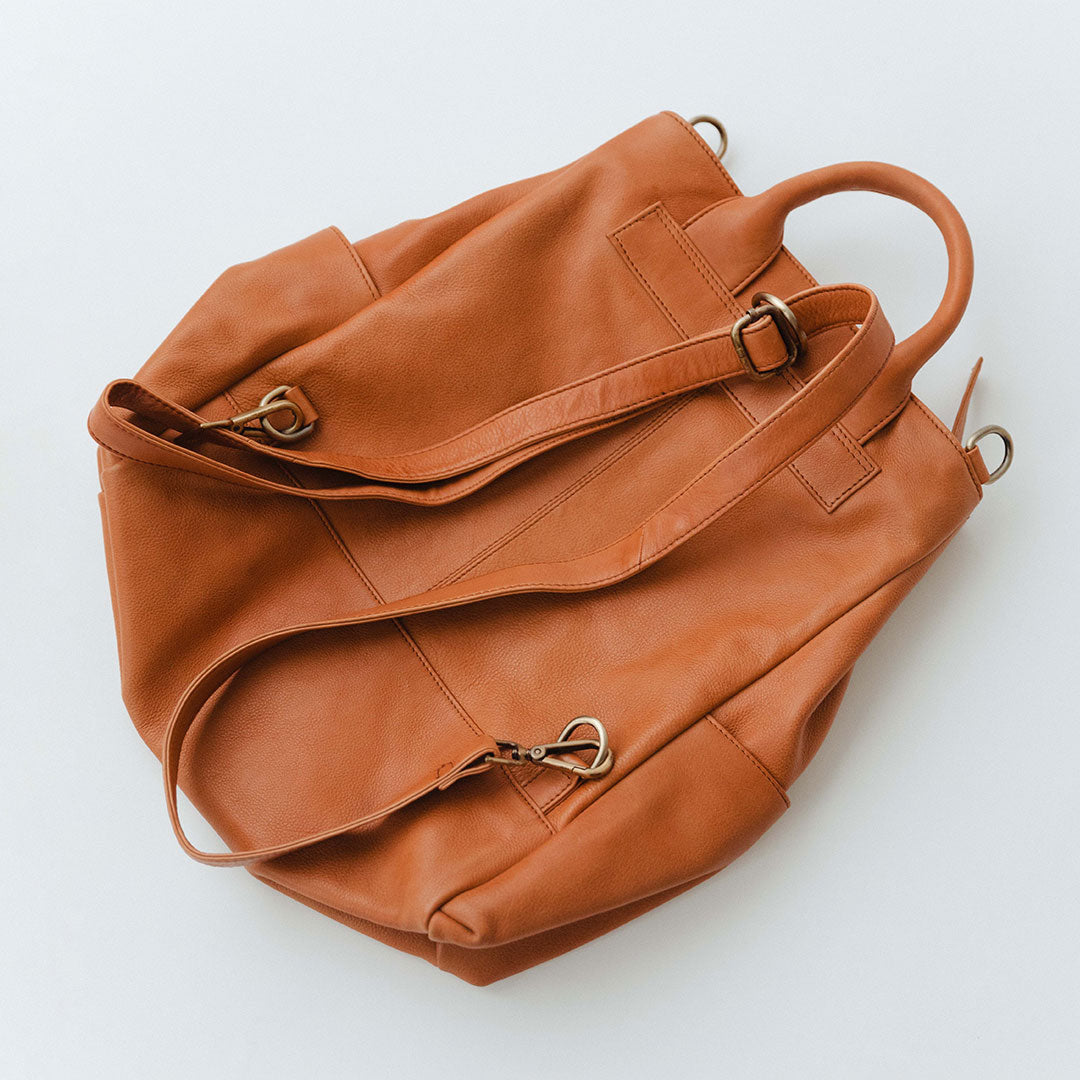 barbican albion leather backpack The Compass Satchel, Tan