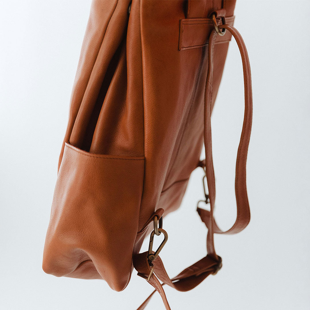 The Compass Satchel Tan Albion