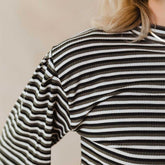 The Coco Long Sleeve, Olive Stripe