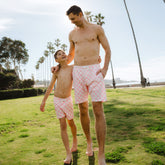 Wind and Sea Shorts, Pink Check