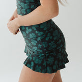 Sea Petal High-Waisted Swim Skirt