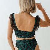 Dotted Hailey Crop, Sea Petal