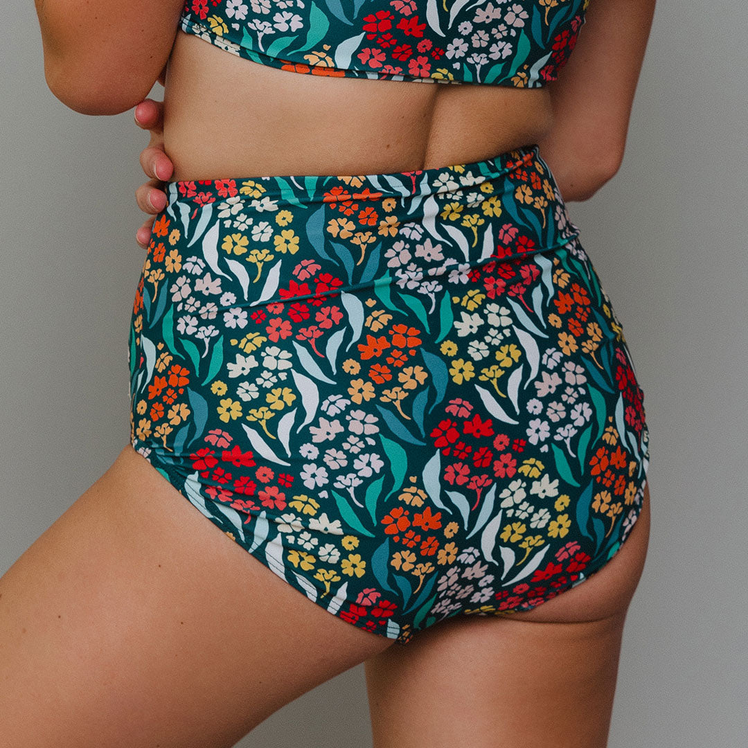 Costa Floral High-Waisted Bottoms - Albion