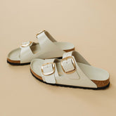 Birkenstock Arizona Big Buckle-High Shine Ecru