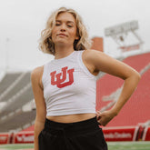 Utah High Neck Tank, White U of U