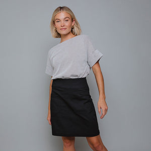 Canvas Skirt, Black Canvas