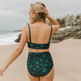 Sea Petal Ruched High-Waisted Bottoms