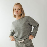 Cottage Pullover, Heather Grey