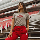 Utah Boyfriend Tee, Grey U of U Football