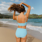 Sky Blue High-Waisted Bottoms