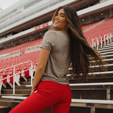 Utah Boyfriend Tee, Grey U of U Football