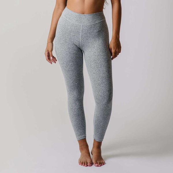 レッグウェア grey ripped lace leggings Intention Leggings 7/8, Heather Grey - Albion Fit