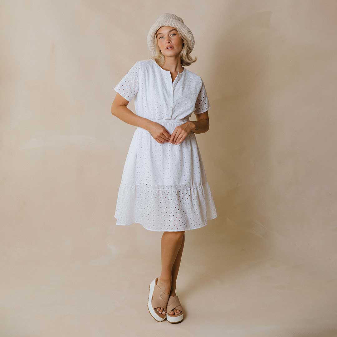 white tea party dress Tea Party Dress, White