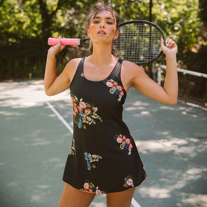 Tennis Dress, Rose Black