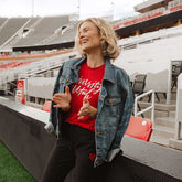 Utah Boyfriend Tee, Red University