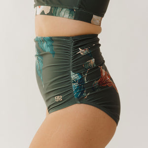 Rica Ruched High-Waisted Bottoms