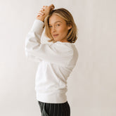 Utah Atlas Ribbed Sweater, White