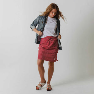 Utah Away Skirt, Red Gingham