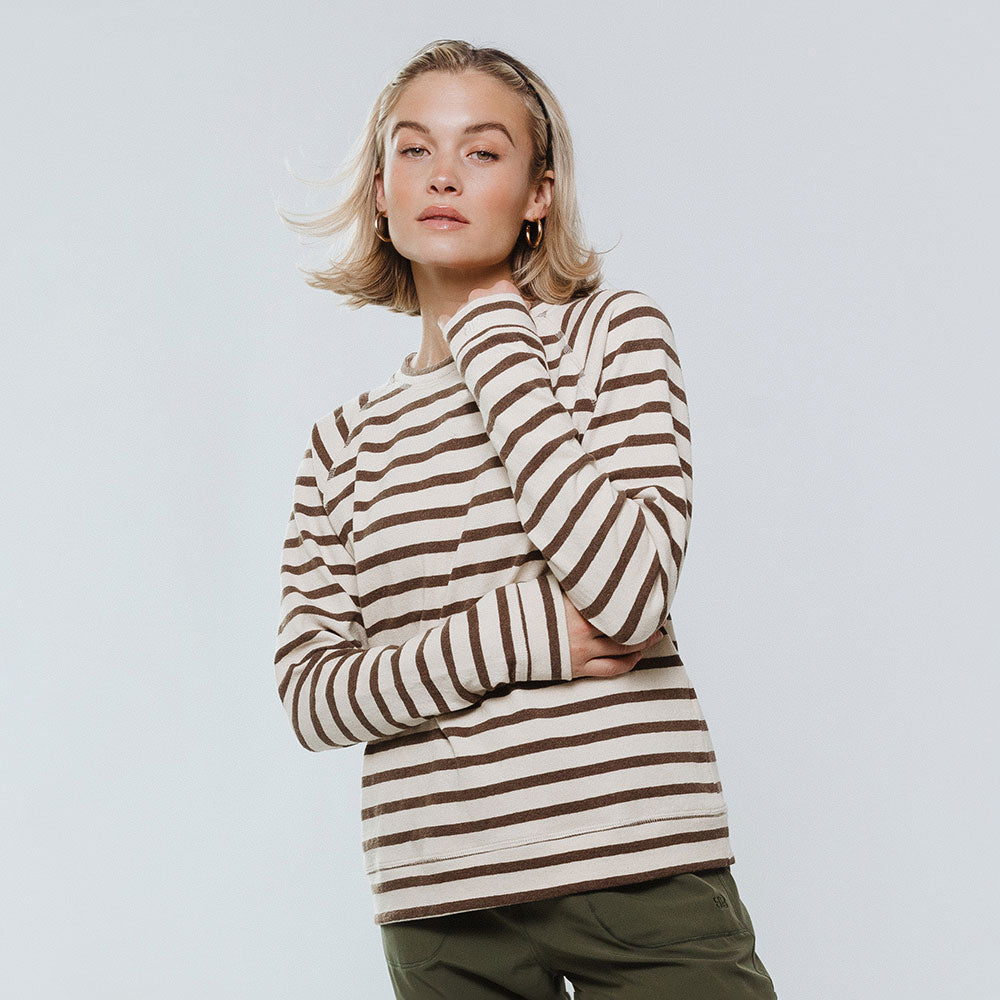 Nantucket Striped Crew, Coffee Albion