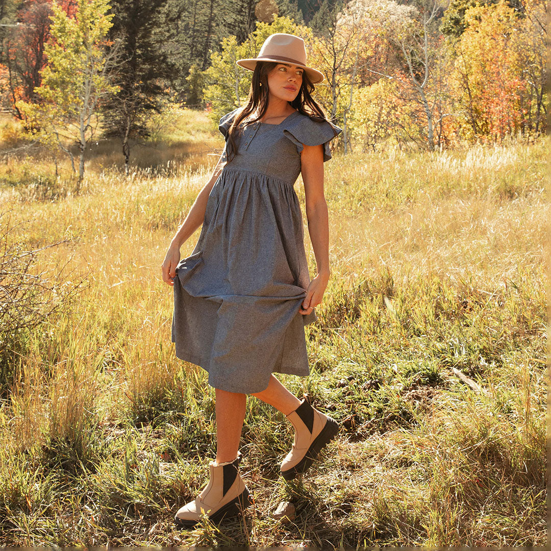 Black 2025 chambray dress