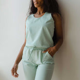 Mint Tank Jumpsuit