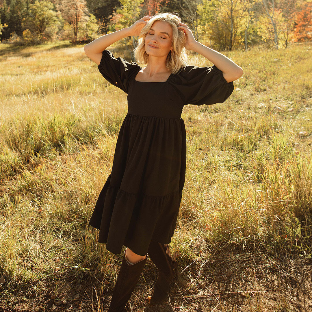 Women's Middleton Dress in Black size Medium | Albion Fit Women's Middleton Dress in Black size Medium | Albion Fit
