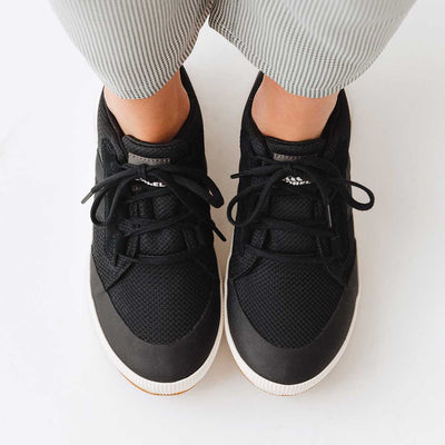 Sorel Out N About III Low Sneaker, Black/Sea Salt