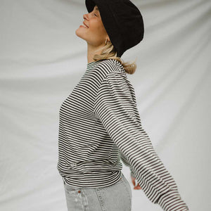 The Coco Long Sleeve, Black-White