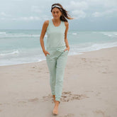 Mint Tank Jumpsuit