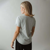 Basic Crew Neck Tee, North Shore Grey