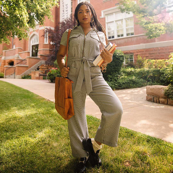 City Jumpsuit, Houndstooth - Albion Fit