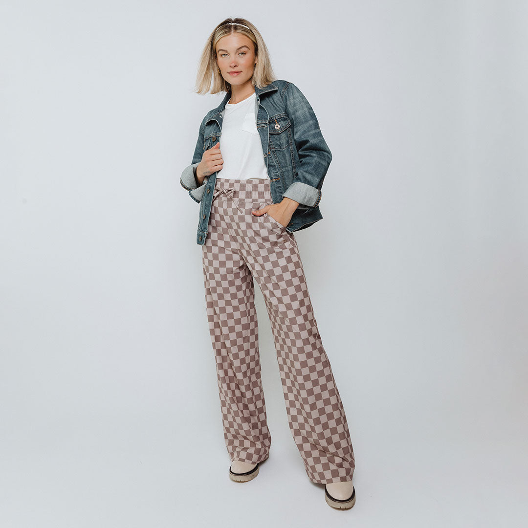 Audrey Trouser, Brown Checkers