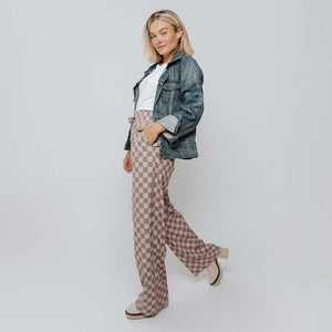 Audrey Trouser, Brown Checkers