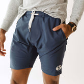 BYU Wind and Sea Shorts, Indigo