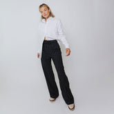 Audrey Trouser, Navy Pinstripe